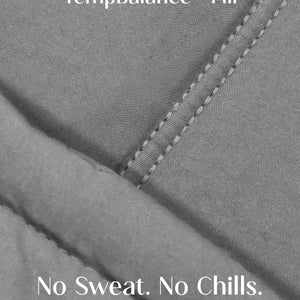 Home Crayons Cocoon AC Comforter Set | 5-Piece Designer Bed Set for Modern Homes | Moonstone Gray