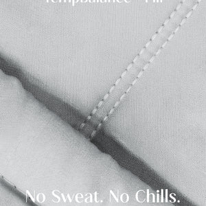 Home Crayons Cocoon AC Comforter Set | 5-Piece Designer Bed Set for Modern Homes | Pearl Gray