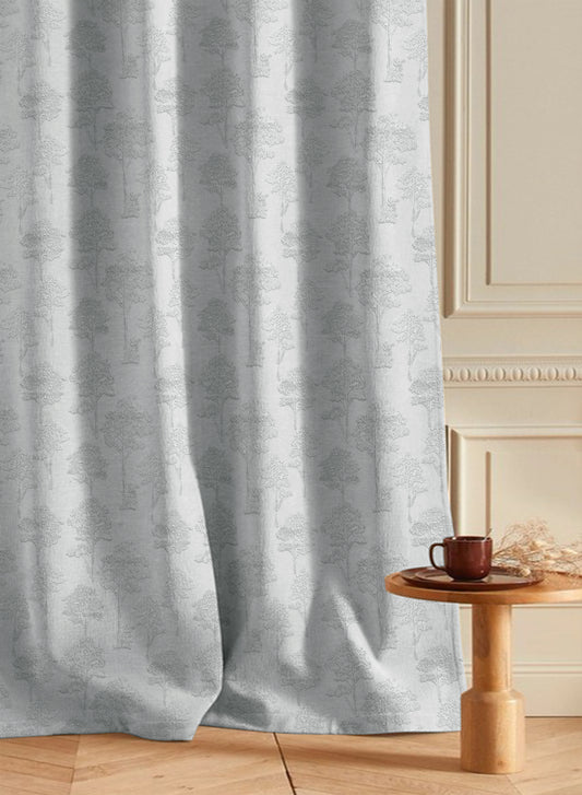 Bern Jacquard Room Darkening Curtains | Sea Green | Set of 2 (Pattern 1)