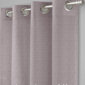 Cocoon Minimal Texture Room Darkening Curtains | Modern Aesthetic | Gray | Set of 2 | Fully Customizable
