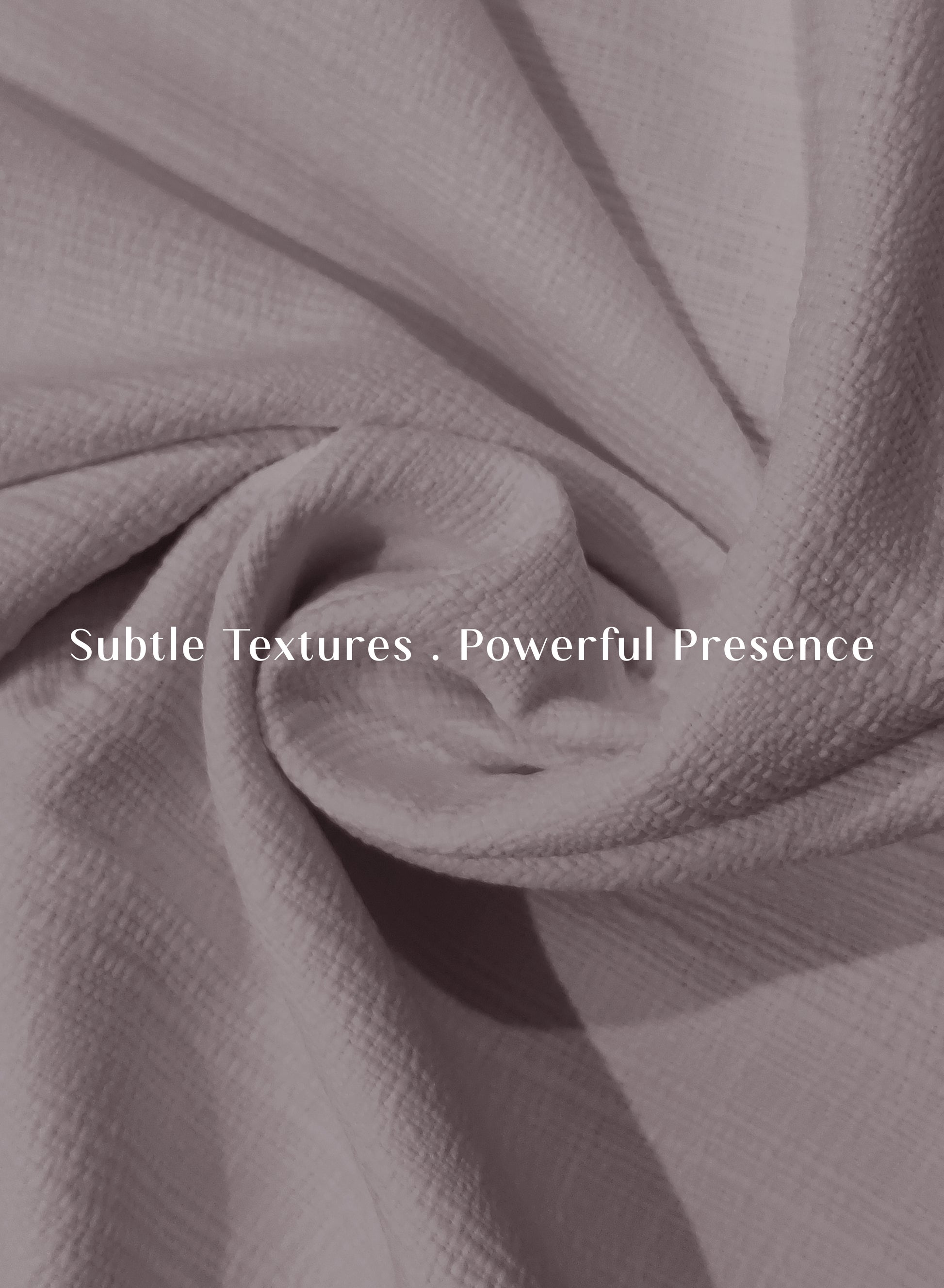 Cocoon Minimal Texture Room Darkening Curtains | Modern Aesthetic | Gray | Set of 2 | Fully Customizable