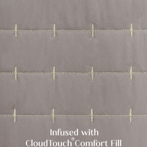 Home Crayons CloudTouch™ Comforter Set | All-Season | 33% Oversized | Includes 2 Pillow Covers & 2 Cushion Covers | Latte Crème