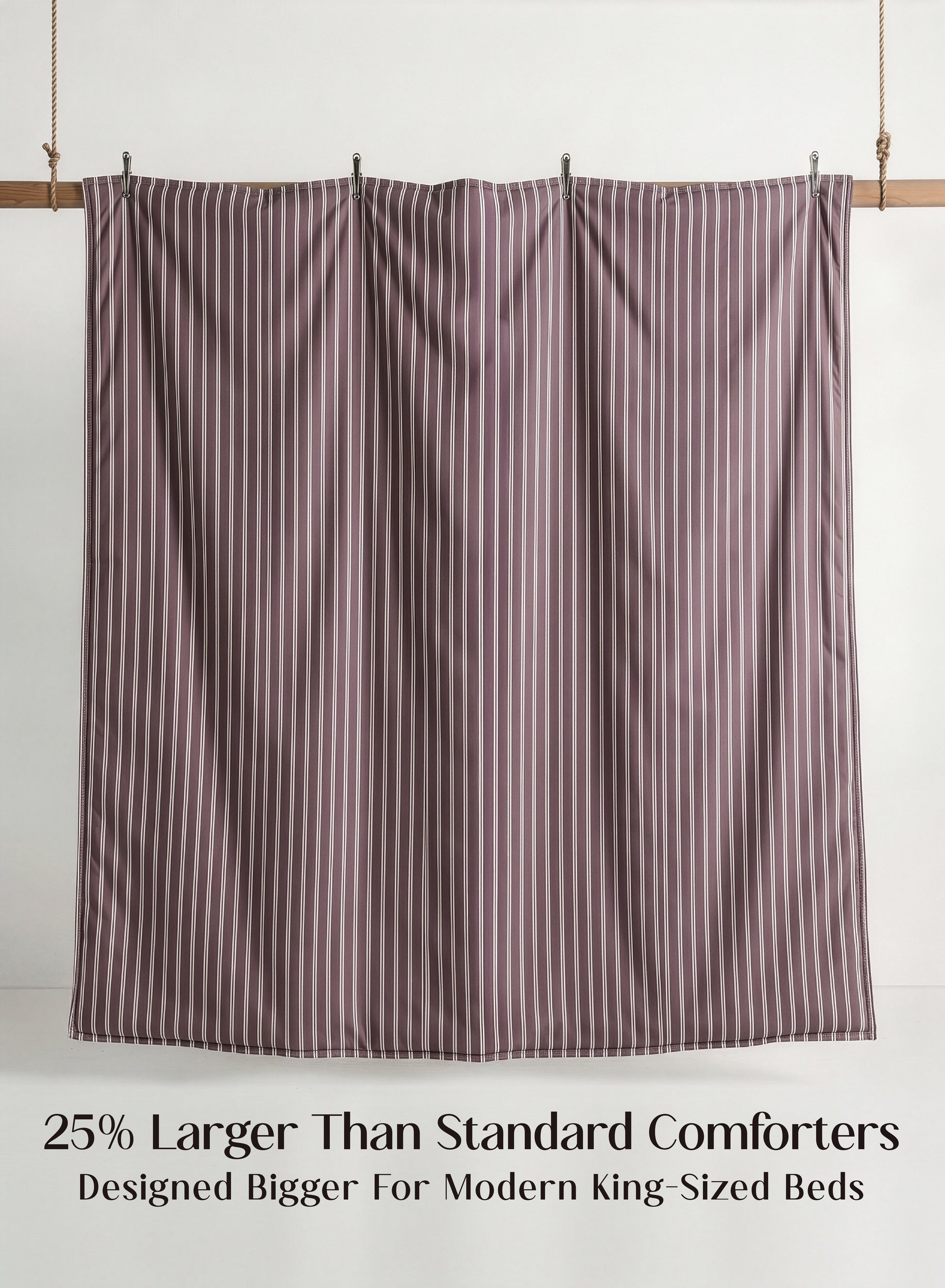 Crayonic™ 8-Piece AC Bedding Set | Signature Designer Bedding for AC Rooms | Merlot