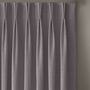 Cocoon Minimal Texture Blackout Curtains | Modern Aesthetic & Total Light Block | Warm Gray | Set of 2 | Fully Customizable