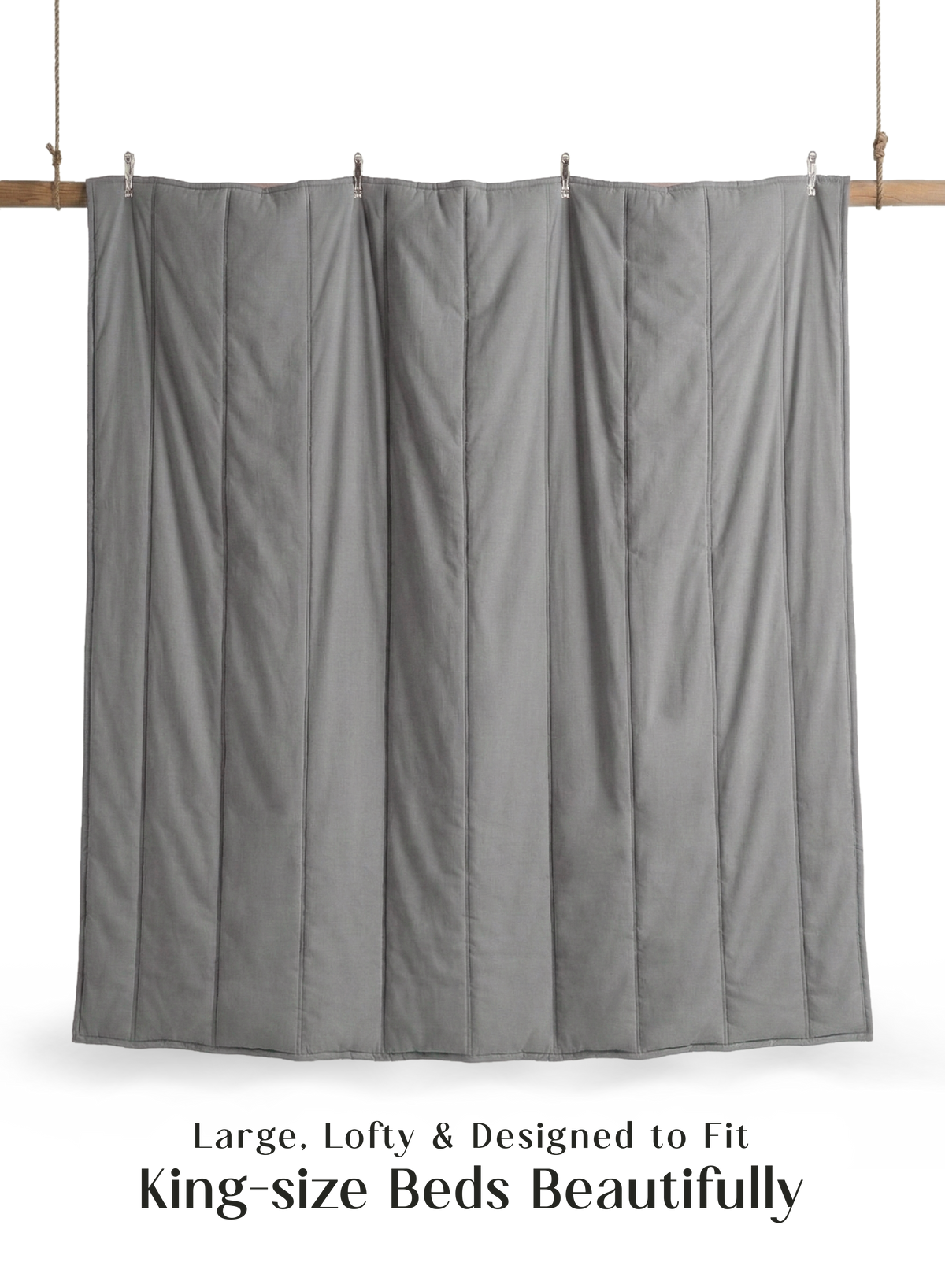 Cocoon 8-Piece Bedding Set | Moonstone Gray