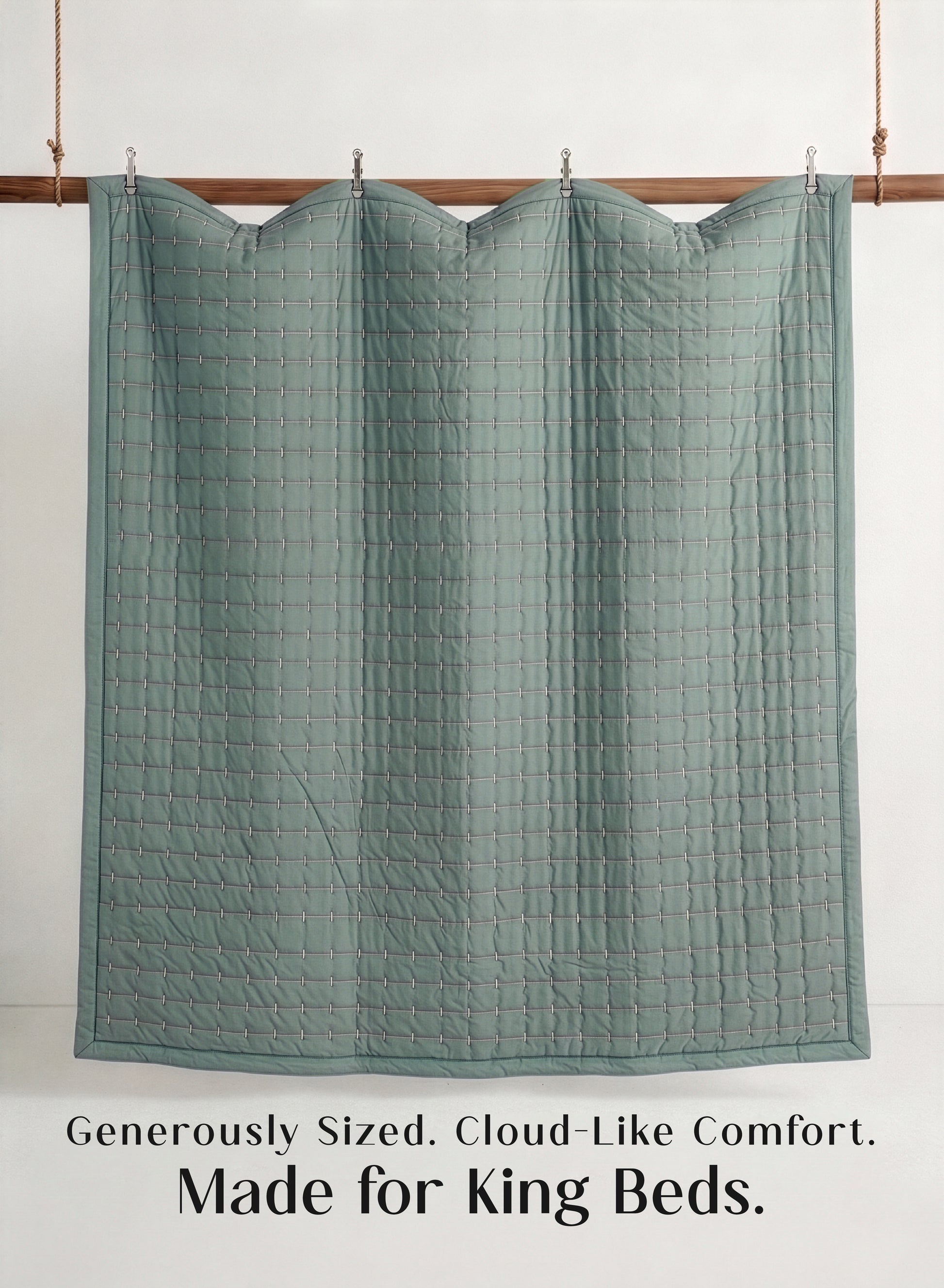 Home Crayons CloudTouch™ 8-Piece AC Bedding Set | Complete Bedroom Upgrade in One Set | Sage Green