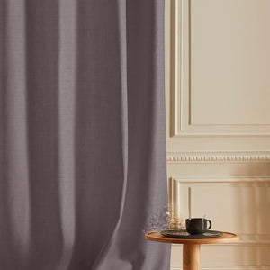Cocoon Minimal Texture Room Darkening Curtains | Modern Aesthetic | Matte Purple | Set of 2 | Fully Customizable