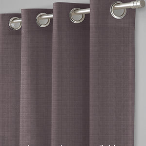Cocoon Minimal Texture Room Darkening Curtains | Modern Aesthetic | Matte Purple | Set of 2 | Fully Customizable