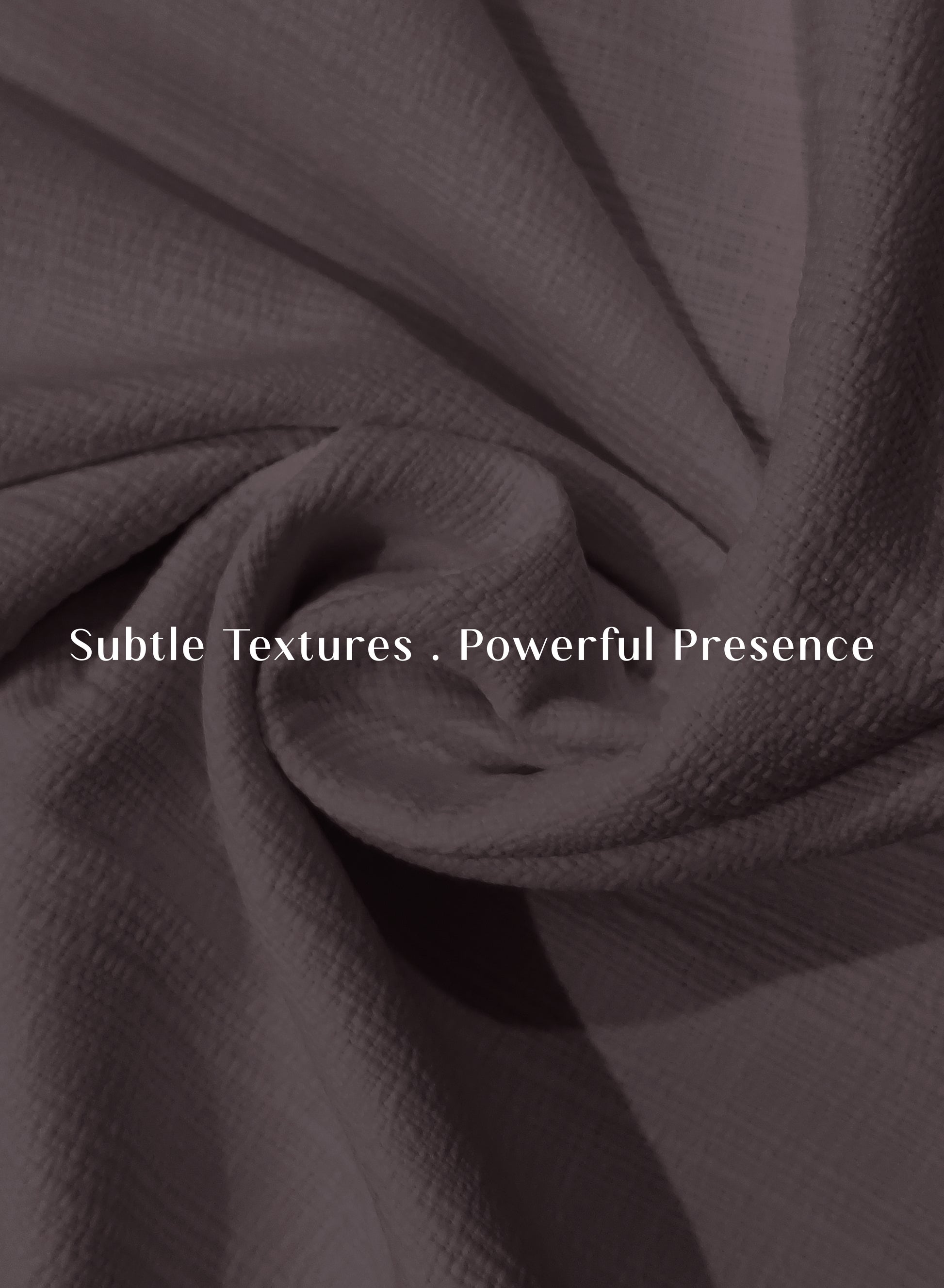 Cocoon Minimal Texture Room Darkening Curtains | Modern Aesthetic | Matte Purple | Set of 2 | Fully Customizable