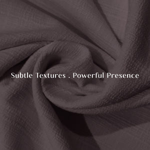 Cocoon Minimal Texture Room Darkening Curtains | Modern Aesthetic | Matte Purple | Set of 2 | Fully Customizable