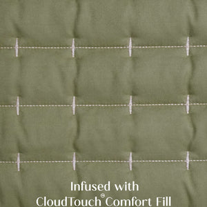 Home Crayons CloudTouch™ 5-Piece AC Comforter Set | 33% Oversized | Includes 2 Pillow & 2 Cushion Covers | Olive Grove