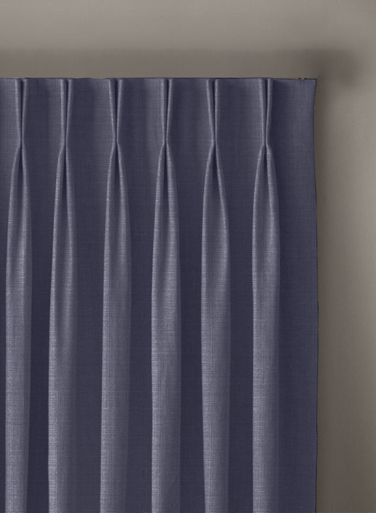 Cocoon Minimal Texture Blackout Curtains | Modern Aesthetic & Total Light Block | Denim Blue | Set of 2 | Fully Customizable