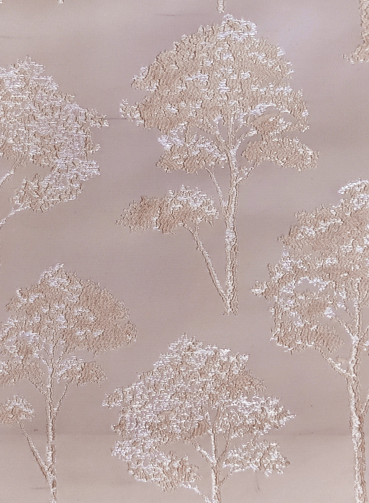 Bern Jacquard Room Darkening Curtains | Scenic Tree Pattern | Soft Brown | Set of 2 | Fully Customizable