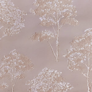 Bern Jacquard Blackout Curtains | Scenic Tree Pattern & Total Light Block | Soft Brown | Set of 2 | Fully Customizable