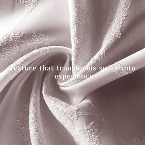 Bern Jacquard Blackout Curtains | Scenic Tree Pattern & Total Light Block | Soft Brown | Set of 2 | Fully Customizable