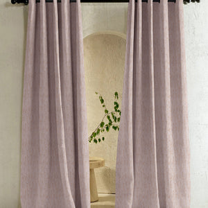 Bern Jacquard Room Darkening Curtains | Delicate Branch Embroidery | Soft Brown | Set of 2 | Fully Customizable