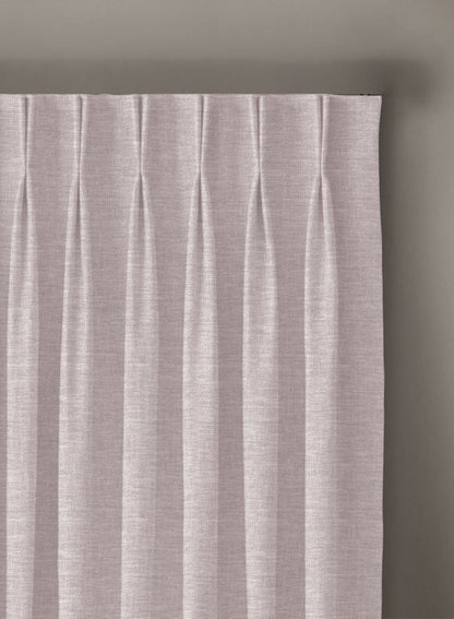 Amore Plain Room Darkening Curtains | Off White | Set of 2