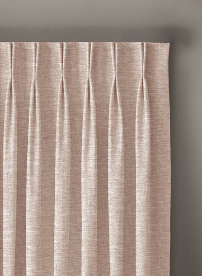 Amore Plain Room Darkening Curtains | Beige | Set of 2