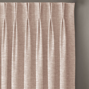 Amore Plain Cotton Blackout Curtains | Modern Elegance & Total Light Block | Beige | Set of 2 | Fully Customizable
