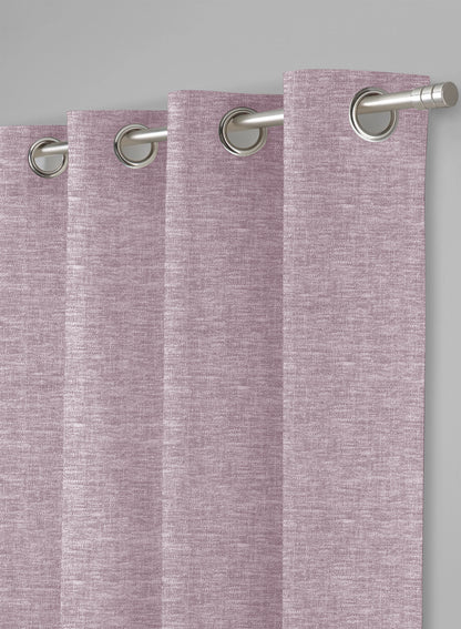 Amore Plain Room Darkening Curtains | Deep Blush | Set of 2