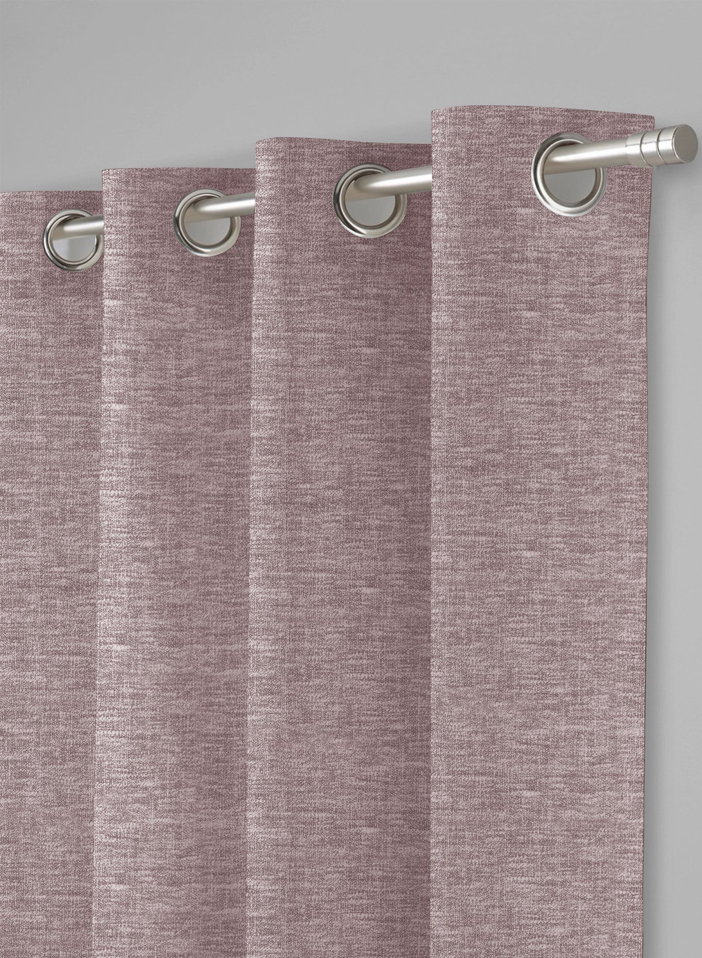 Amore Plain Room Darkening Curtains | Ash Brown | Set of 2