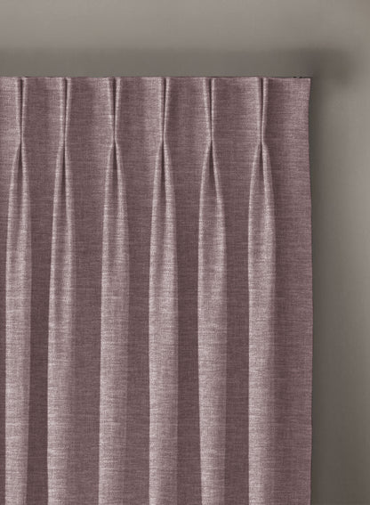 Amore Plain Room Darkening Curtains | Ash Brown | Set of 2