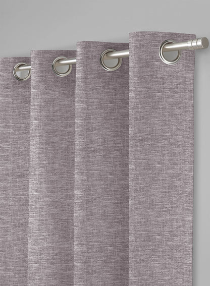 Amore Plain Room Darkening Curtains | Gray | Set of 2