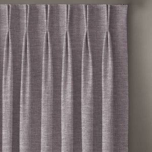Amore Plain Cotton Room Darkening Curtains | Modern Elegance | Gray | Set of 2 | Fully Customizable