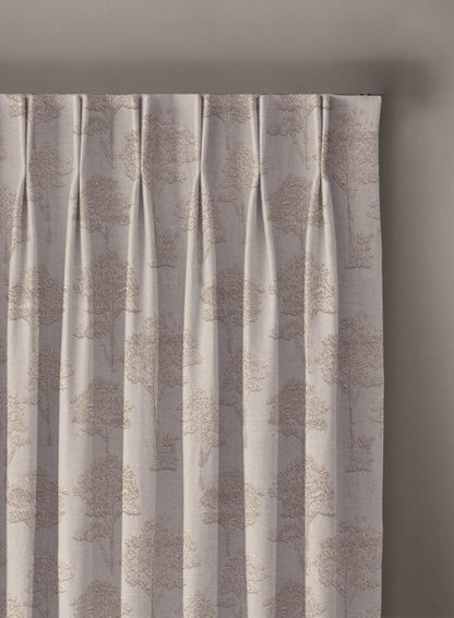 Bern Jacquard Blackout Curtains | Light Khaki | Set of 2 (Pattern 1)