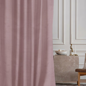 Casper Plain Room Darkening Curtains | Careys Pink | Set of 2