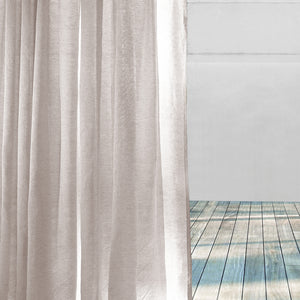 Casper Plain Sheer Curtains | Beige | Set of 2