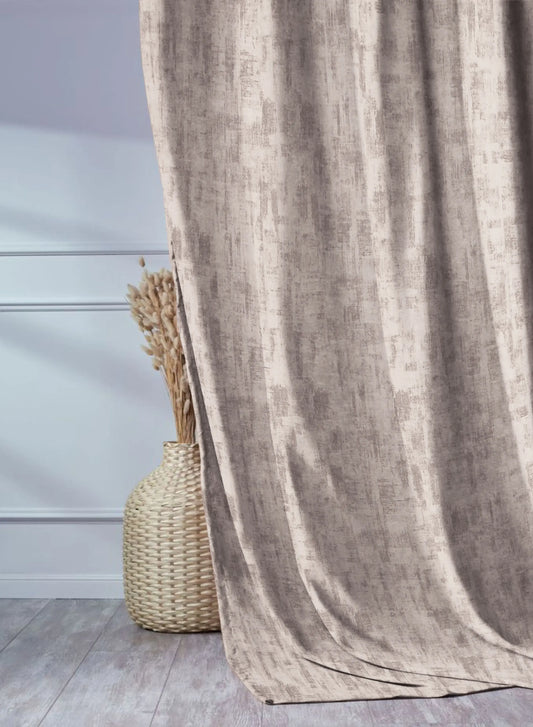 Bling 100% Pure Cotton Curtain | Dark Beige