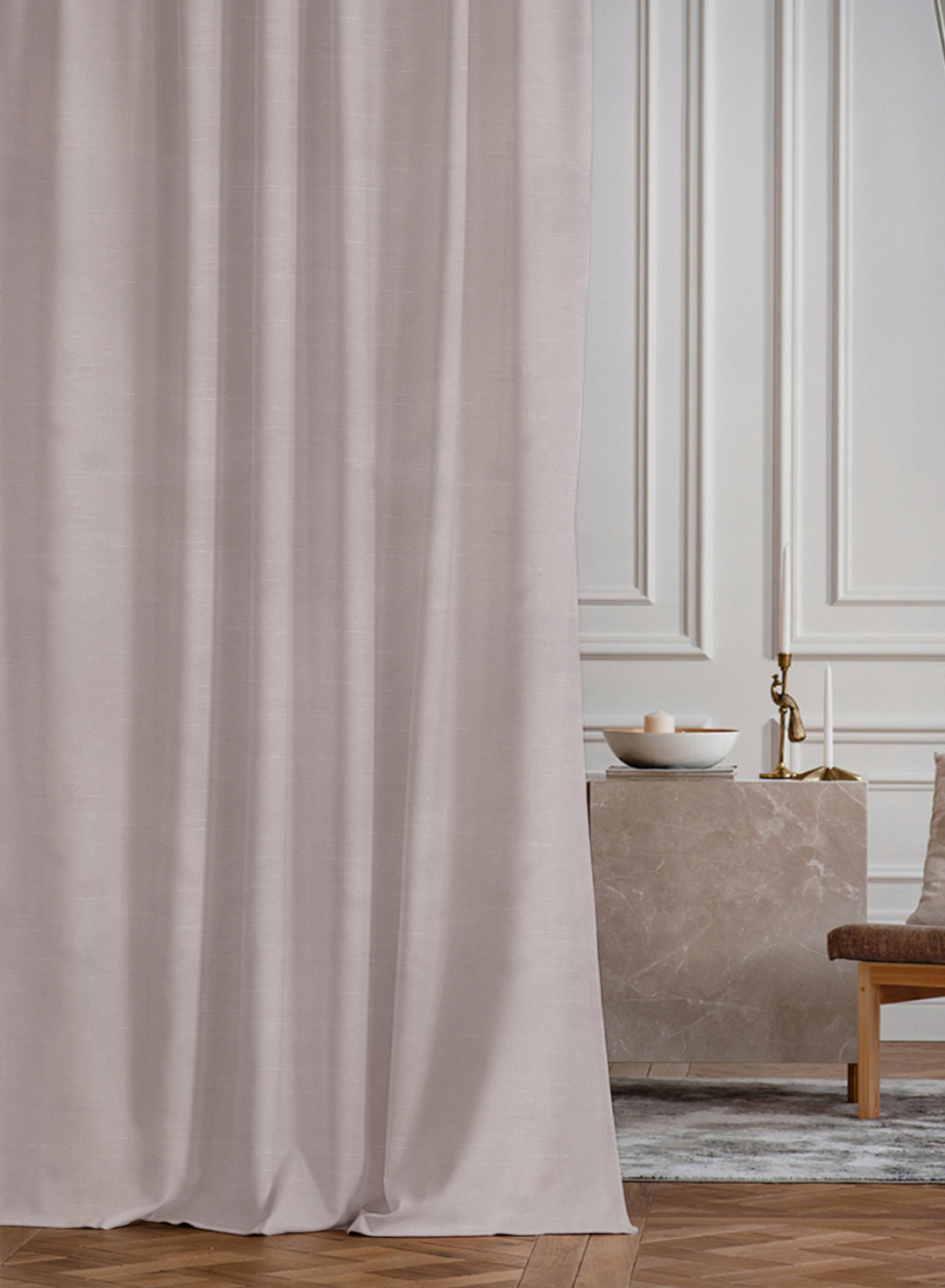 Casper Plain Blackout Curtains | Off White | Set of 2
