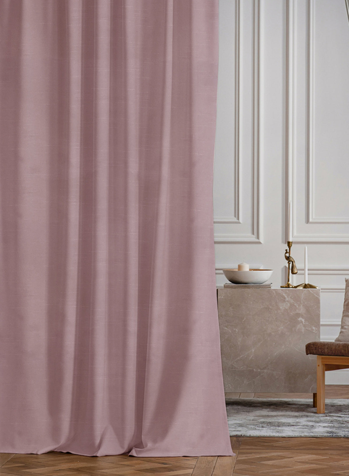 Casper Plain Blackout Curtains | Careys Pink | Set of 2