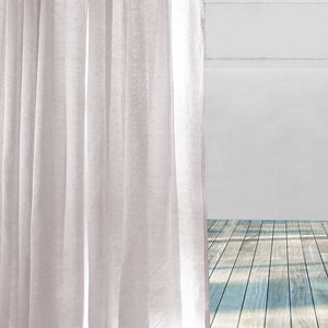 Casper Plain Sheer Curtains | White | Set of 2