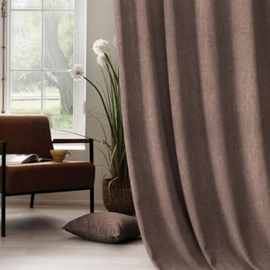 Arezzo Plain Blackout Curtains | Hemp | Set of 2