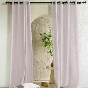 Amore Striped Sheer Curtains | Airy Elegance & Soft Light Filter | Off White | Set of 2 | Fully Customizable