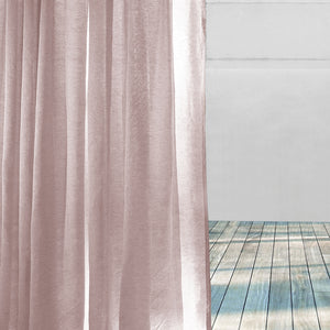 Casper Plain Sheer Curtains | Pink | Set of 2