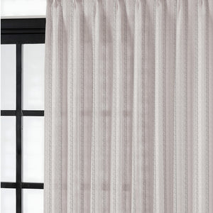 Amore Striped Sheer Curtains | Airy Elegance & Soft Light Filter | Off White | Set of 2 | Fully Customizable