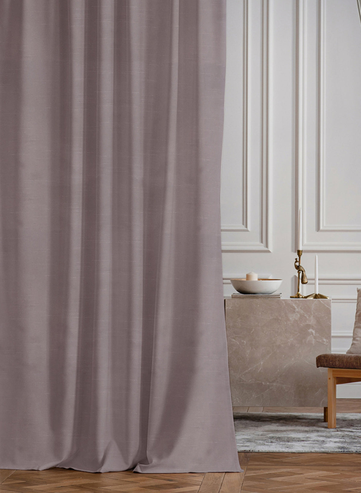 Casper Plain Blackout Curtains | Falcon Gray | Set of 2