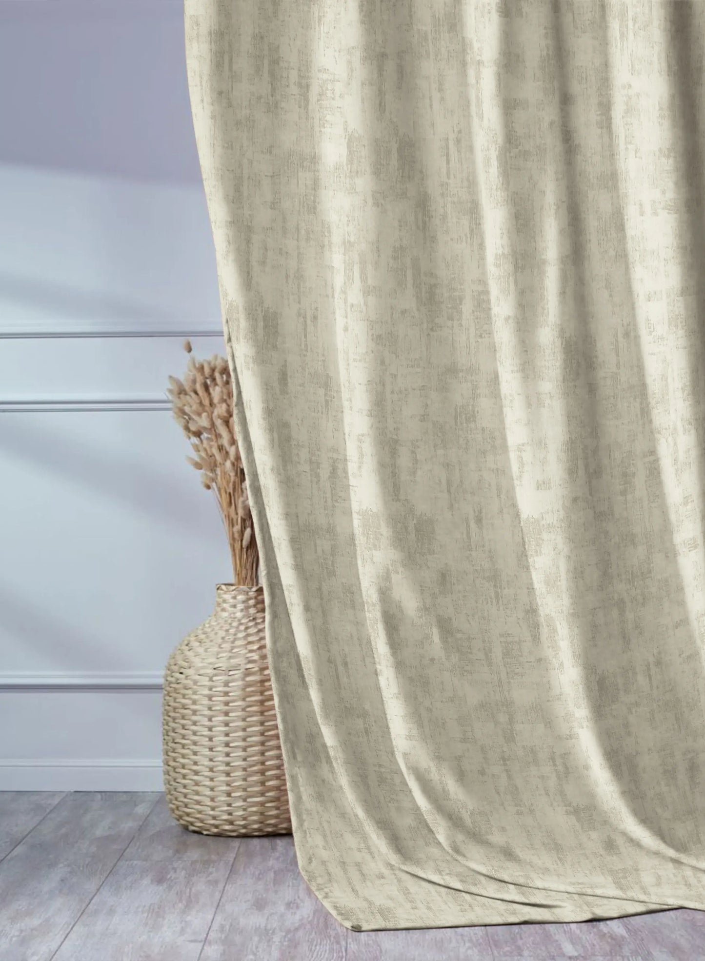 Bling Rustic Vibe Room Darkening Curtains | 100% Cotton | Shalimar | Set of 2