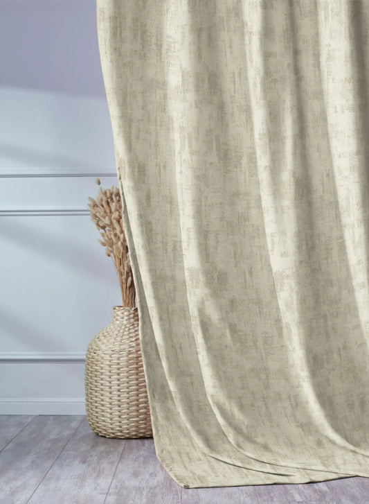 Bling Rustic Vibe Room Darkening Curtains | 100% Cotton | Shalimar | Set of 2