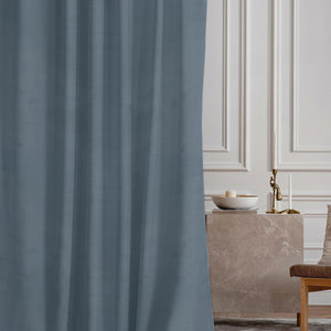 Casper Plain Room Darkening Curtains | Dark Aqua | Set of 2