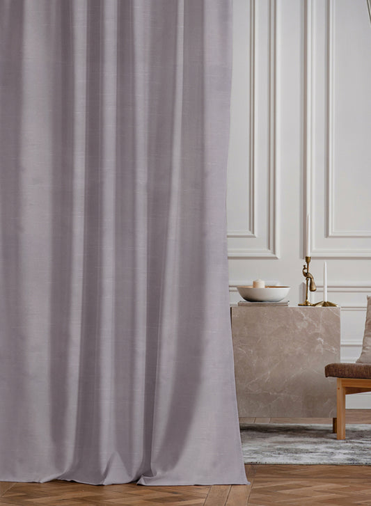 Casper Plain Room Darkening Curtains | Light Gray | Set of 2