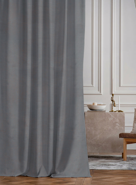 Casper Plain Blackout Curtains | Bright Gray | Set of 2