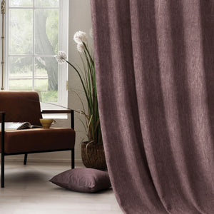 Arezzo Plain Blackout Curtains | Mauve | Set of 2