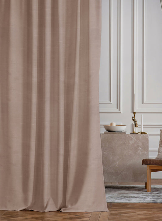 Casper Plain Blackout Curtains | Hemp | Set of 2