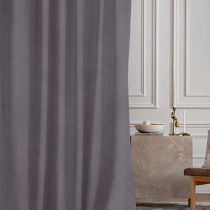 Casper Plain Room Darkening Curtains | Dark Gray | Set of 2