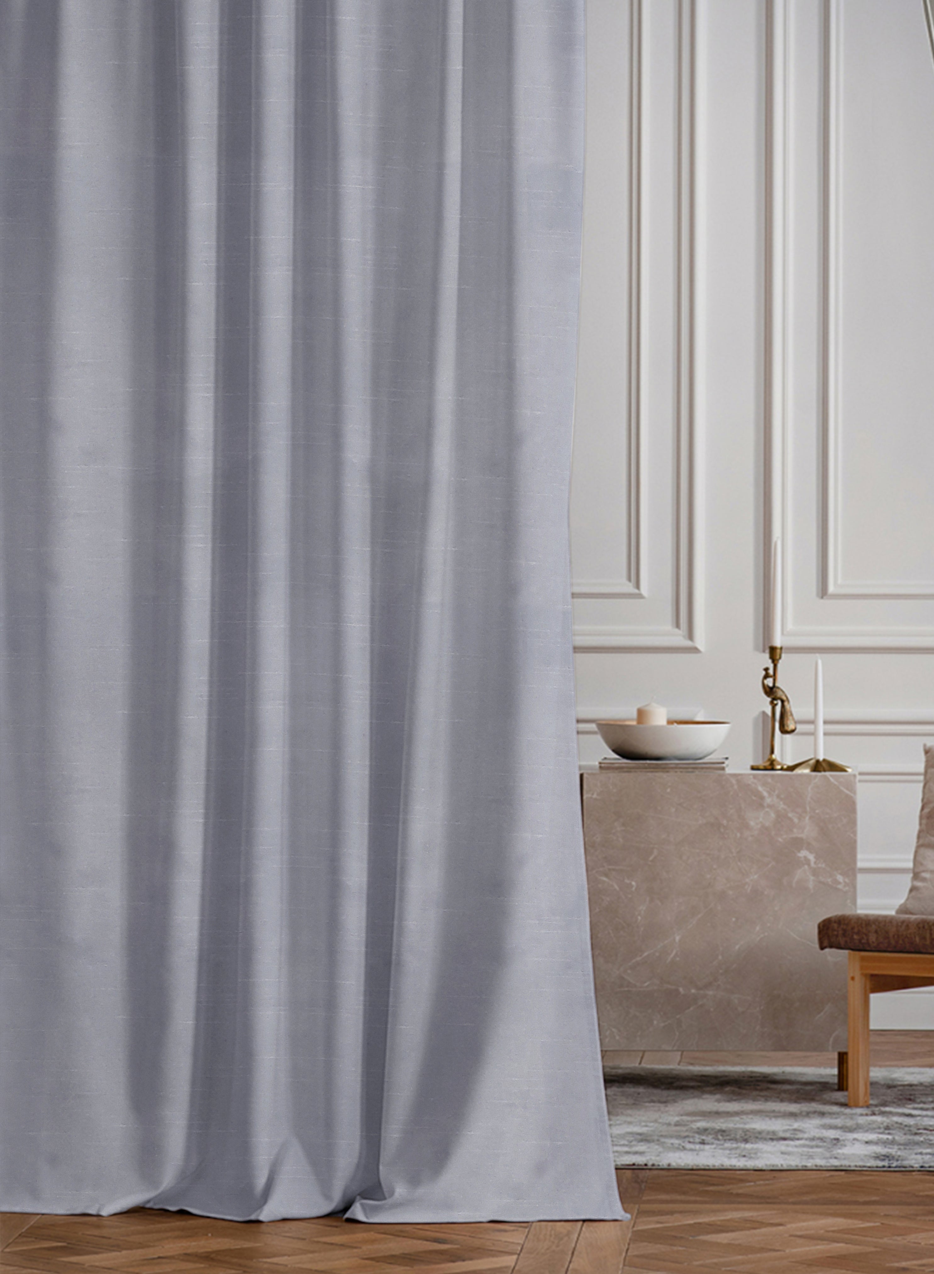 Casper Plain Blackout Curtains | Pearl | Set of 2