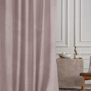 Casper Plain Room Darkening Curtains | Cashmere | Set of 2